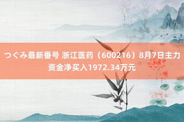 つぐみ最新番号 浙江医药（600216）8月7日主力资金净买入1972.34万元