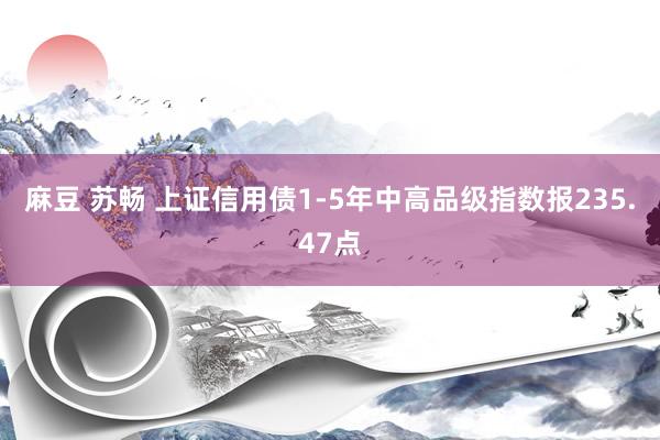 麻豆 苏畅 上证信用债1-5年中高品级指数报235.47点