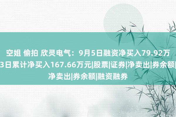 空姐 偷拍 欣灵电气：9月5日融资净买入79.92万元，考虑3日累计净买入167.66万元|股票|证券|净卖出|券余额|融资融券